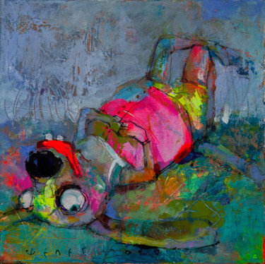 Ζωγραφική με τίτλο ""ARTdoggy" Midday r…" από Viktor Sheleg, Αυθεντικά έργα τέχνης, Ακρυλικό