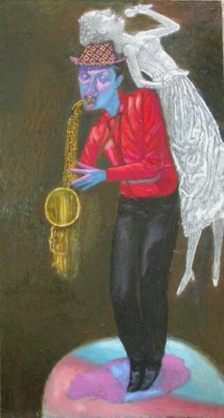 Peinture intitulée "Goodbye Mr. Evans" par Viktor Solodky, Œuvre d'art originale
