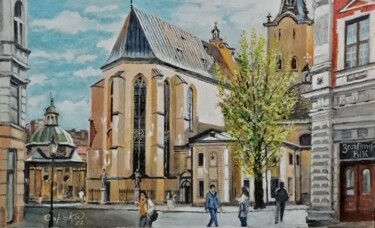 Peinture intitulée "Кафедральный собор…" par Viktor Soroka, Œuvre d'art originale, Huile