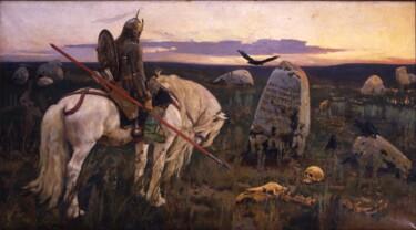 Pintura intitulada "Le Chevalier à la C…" por Viktor Vasnetsov, Obras de arte originais, Óleo
