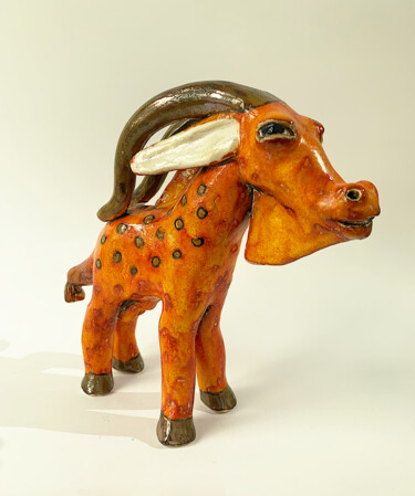 Scultura intitolato "Moufflon" da Viktor Zuk, Opera d'arte originale, Ceramica