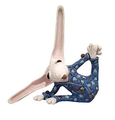 Скульптура под названием "Dreaming Rabbit-lar…" - Viktor Zuk, Подлинное произведение искусства, Керамика