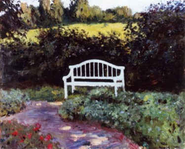 Картина под названием "Уголок сада. Тригор…" - Viktor Egorov, Подлинное произведение искусства