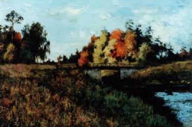 Картина под названием "Осень в Стрельне" - Viktor Egorov, Подлинное произведение искусства