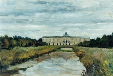 Painting titled "В Стрельне." by Viktor Egorov, Original Artwork