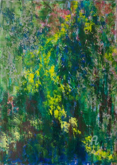 Peinture intitulée "Forest Nymph" par Viktoria Ganhao, Œuvre d'art originale, Acrylique