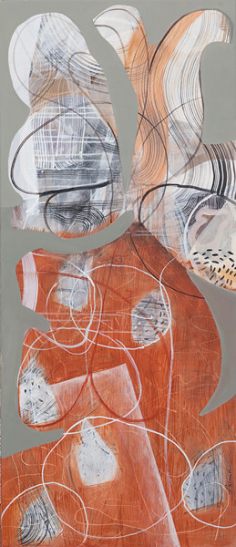 Картина под названием "Sound movement" - Виктория Аксенова, Подлинное произведение искусства, Акрил Установлен на Деревянная…