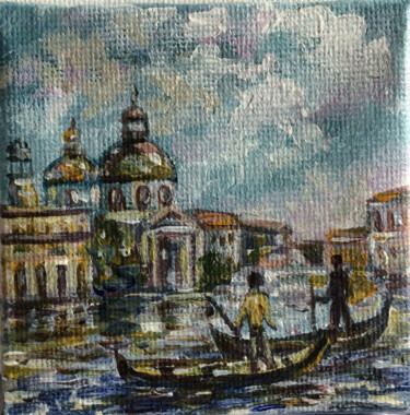 Painting titled "Venice Miniature. A…" by Viktoriia Gubareva, Original Artwork, Acrylic