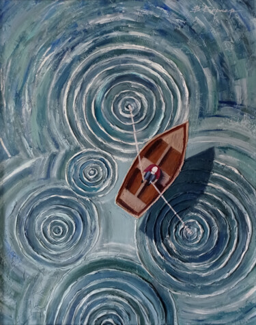 Картина под названием ""Alone with myself"…" - Виктория Кернер, Подлинное произведение искусства, Масло