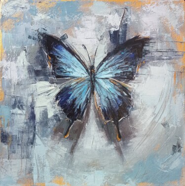 Картина под названием ""Butterfly" oil pai…" - Виктория Кернер, Подлинное произведение искусства, Масло