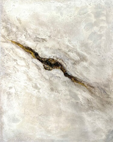 Картина под названием "Golden scar" - Виктория Куприна, Подлинное произведение искусства, Акрил