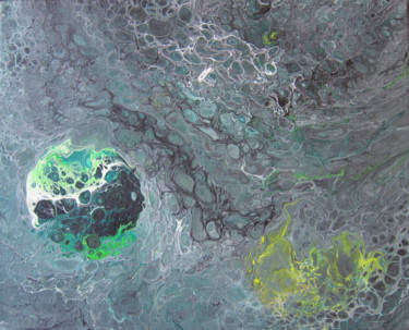 Peinture intitulée "Planète inconnue" par Viktoria Lask, Œuvre d'art originale, Acrylique