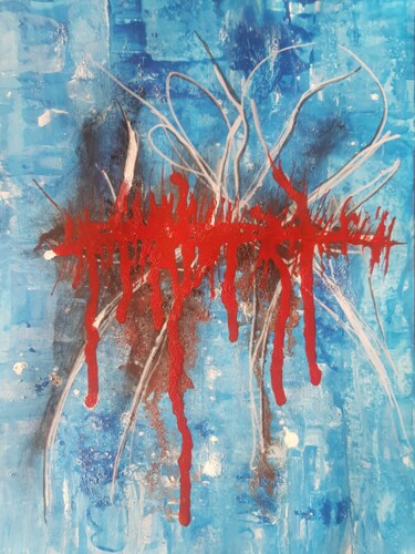 Painting titled "Frozen" by Viktoria Lask, Original Artwork, Acrylic