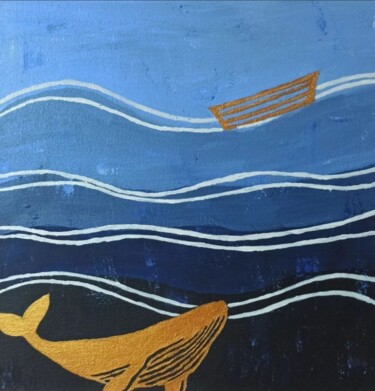 "Jonah" başlıklı Tablo Viktoria Palamarchuk tarafından, Orijinal sanat, Akrilik Ahşap Sedye çerçevesi üzerine monte edilmiş