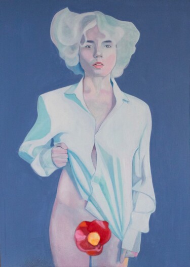 Картина под названием ""She"" - Виктория Шершнева, Подлинное произведение искусства, Масло