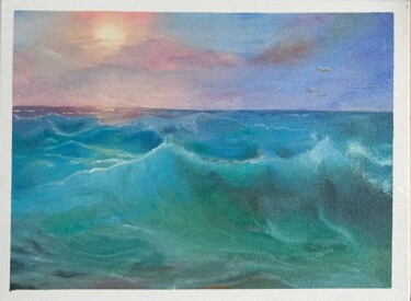 Peinture intitulée "Sea" par Viktoria Sokolova, Œuvre d'art originale, Huile