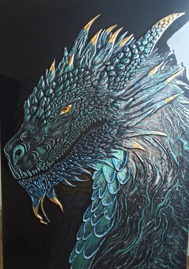 绘画 标题为“Дракон” 由Виктория Врублевская, 原创艺术品, 丙烯