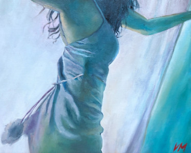 Картина под названием "tail" - Viktoria Matveeva, Подлинное произведение искусства, Масло
