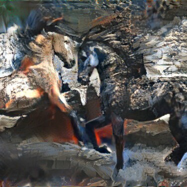 Digital Arts titled "rivals" by Viktoriay Bozhko, Original Artwork, Digital Painting