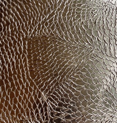 Картина под названием "Bronze Age" - Viktoriia Balandina, Подлинное произведение искусства, Эмаль Установлен на Деревянная р…