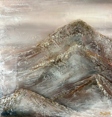 Pintura titulada "Mountains" por Viktoriia Balandina, Obra de arte original, Acrílico Montado en Bastidor de camilla de made…