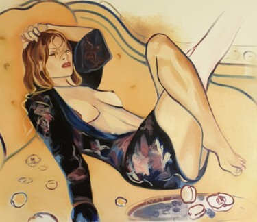 绘画 标题为“Небо в алмазах” 由Виктория Бурдейко, 原创艺术品, 油 安装在其他刚性面板上