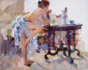 Malarstwo zatytułowany „Morning” autorstwa Viktoriia Chaus, Oryginalna praca, Olej