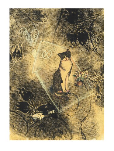 Ζωγραφική με τίτλο ""The Lost Home" is…" από Вікторія Гуніна, Αυθεντικά έργα τέχνης, Γέλη στυλό