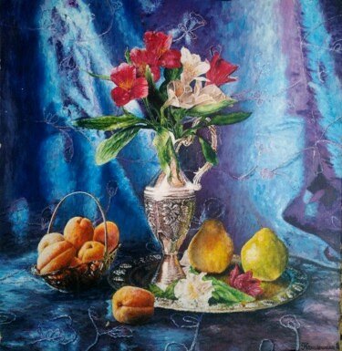 Painting titled "Lux" by Viktoriia Komashinskaia, Original Artwork, Acrylic