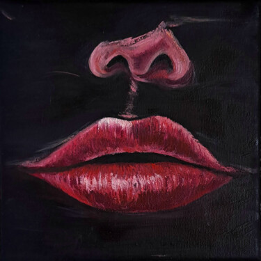 Peinture intitulée "The last kiss" par Viktoriia Kush, Œuvre d'art originale, Huile