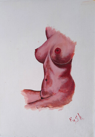 Schilderij getiteld "Your body is gorgeo…" door Viktoriia Kush, Origineel Kunstwerk, Acryl