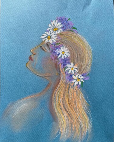 Painting titled "Natalia" by Viktoriia Kyrylenko, Original Artwork, Pastel