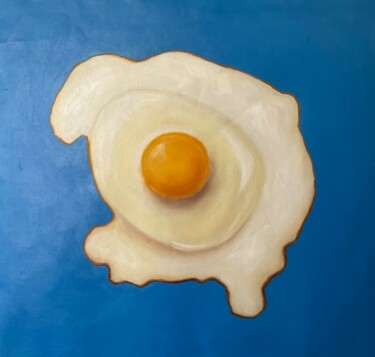 Peinture intitulée "Eggs for breakfast" par Viktoriia Shalaiko, Œuvre d'art originale, Huile