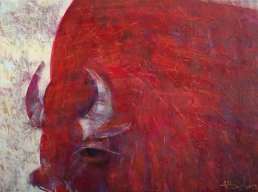 Ζωγραφική με τίτλο "Гора" από Виктория Дубовик, Αυθεντικά έργα τέχνης, Ακρυλικό