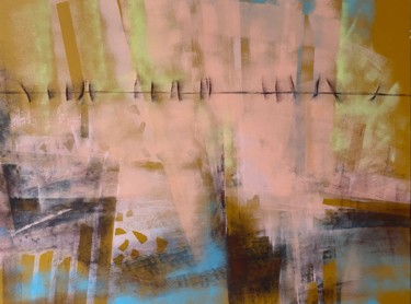 Картина под названием "Грачи прилетели" - Виктория Дубовик, Подлинное произведение искусства, Акрил