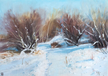 Pintura titulada "February Afternoon" por Viktoriya Yakubouskaya, Obra de arte original, Pastel
