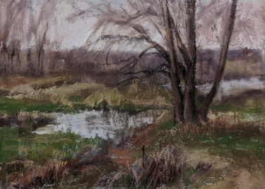 "Late Autumn Landsca…" başlıklı Tablo Viktoriya Yakubouskaya tarafından, Orijinal sanat, Pastel