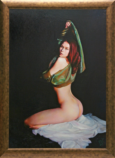 Картина под названием "Eviz" - Viktoriya Korzheva, Подлинное произведение искусства, Масло
