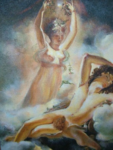 Картина под названием "Mythological story" - Viktoria Korotaeva, Подлинное произведение искусства, Другой