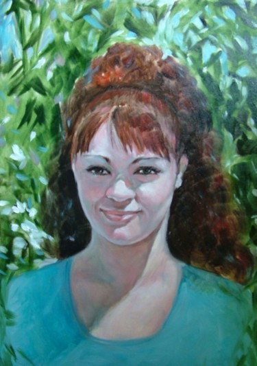 Painting titled "Бразильянка" by Viktoria Korotaeva, Original Artwork, Oil