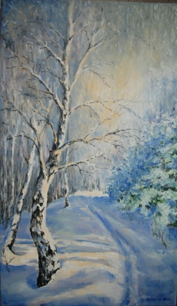 Картина под названием "Зимняя сказка" - Viktoria Korotaeva, Подлинное произведение искусства, Другой