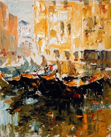 Картина под названием "Венецианский полдень" - Viktoria Korotaeva, Подлинное произведение искусства, Масло