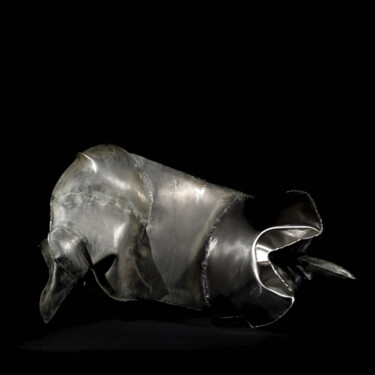 Скульптура под названием "The unicorn 2.1" - Vilgeniy Melnikov, Подлинное произведение искусства, Нержавеющая сталь