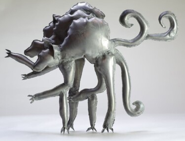 Skulptur mit dem Titel "Twins 1" von Vilgeniy Melnikov, Original-Kunstwerk, Metalle