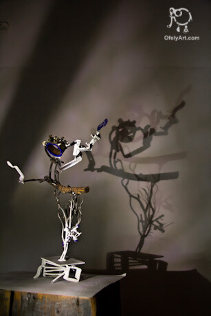 Скульптура под названием "Dancer" - Vilgeniy Melnikov, Подлинное произведение искусства, Металлы