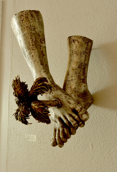Sculptuur getiteld "Way, true, Life" door Camilo Villalvilla Soto, Origineel Kunstwerk, Gietwerk