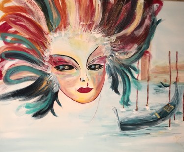 Pittura intitolato "Venise" da Isabelle Villena, Opera d'arte originale, Acrilico
