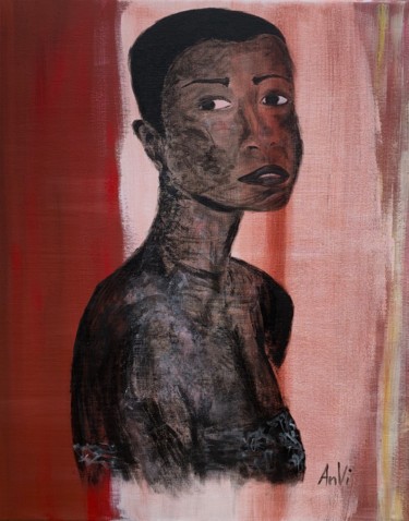 Картина под названием "No Safe" - Anvi, Подлинное произведение искусства, Акрил Установлен на Деревянная рама для носилок
