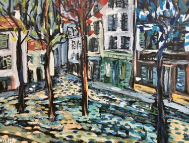 Peinture intitulée "Montmartre Paris Oi…" par Vilma Gataveckiene, Œuvre d'art originale, Huile