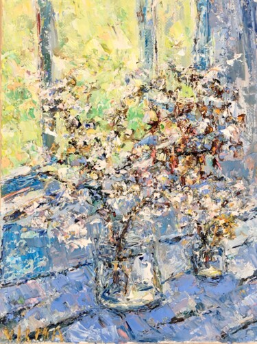 Peinture intitulée "Spring Flowers Bouq…" par Vilma Gataveckiene, Œuvre d'art originale, Huile